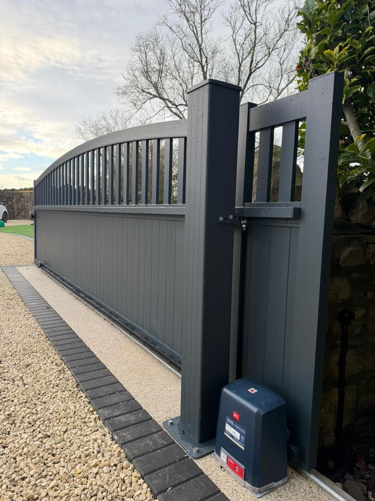 stunning sliging bft gate — installation by Complete Gate Automation
